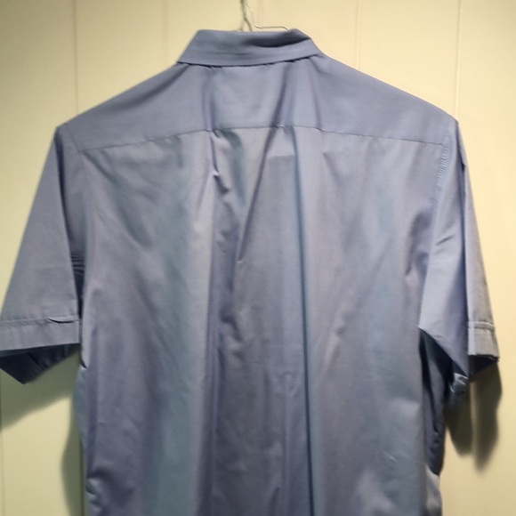 RJ Toomey summer comfort Shirt Mens 15.5 Clerical Hidden Button short sleeve - Picture 5 of 6